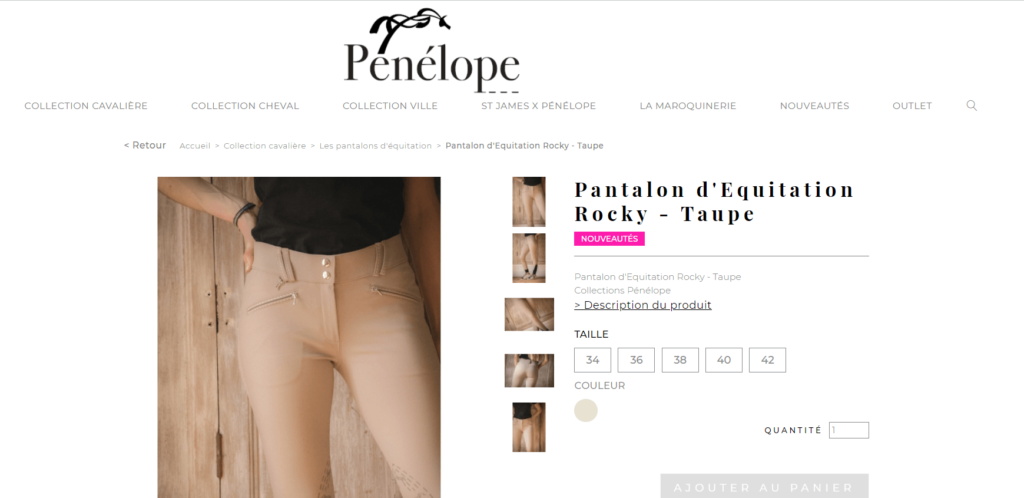 pantalon équitation Pénélope