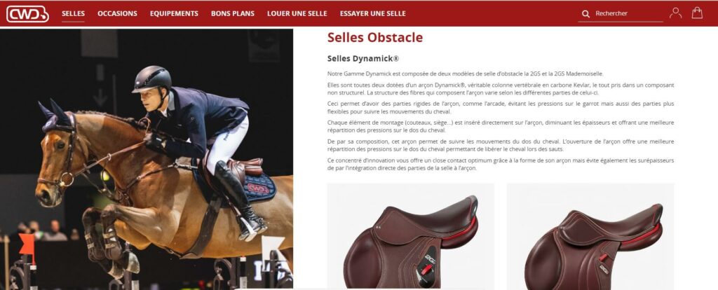 selle d'obstacle CWD