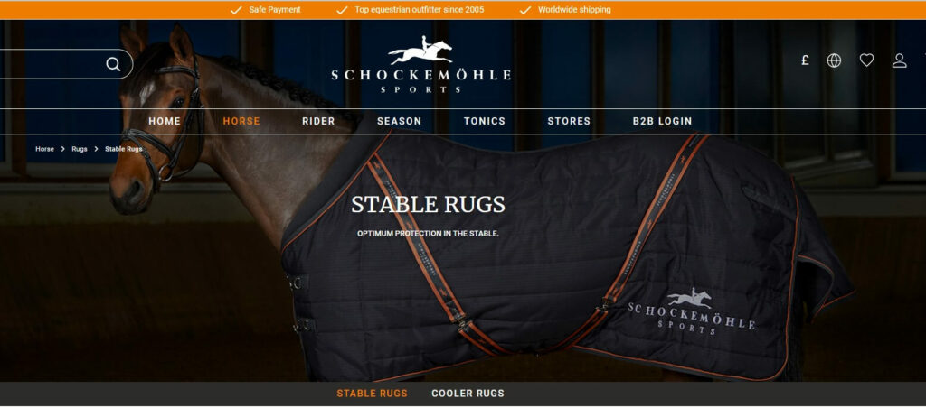 couverture cheval Schockemohle