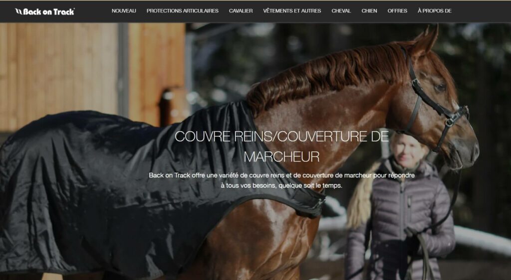 couvre-reins cheval Back on Track