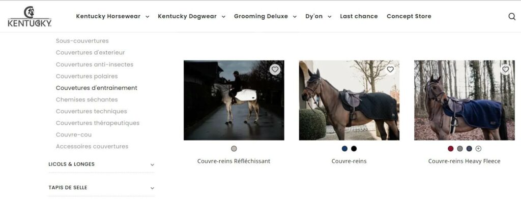 couvre-reins cheval Kentucky Horsewear