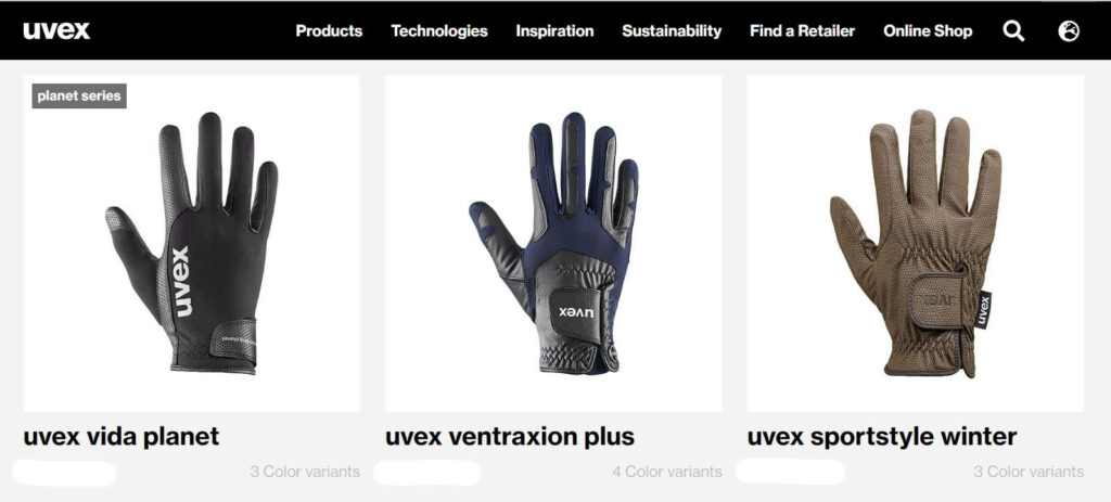 gants équitation Uvex