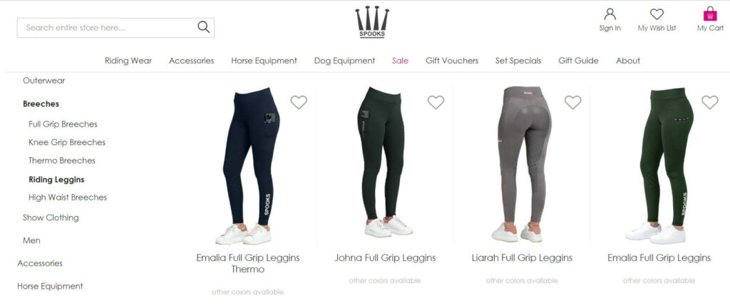 leggings équitation Spooks