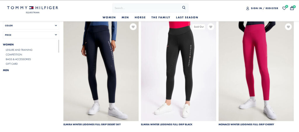 leggings d'équitation Tommy Hilfiger