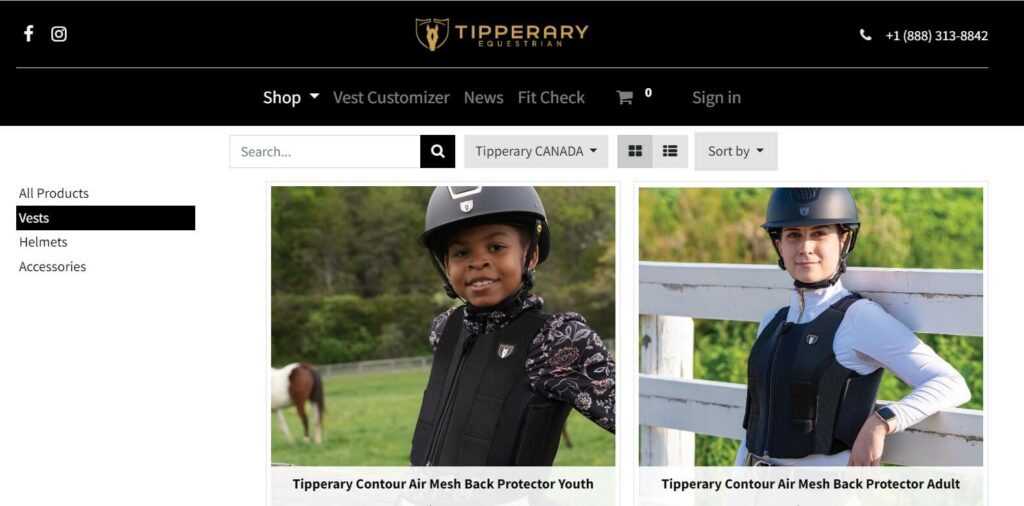 protège dos d'équitation Tipperary