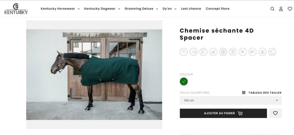 chemise séchante cheval Kentucky Horsewear
