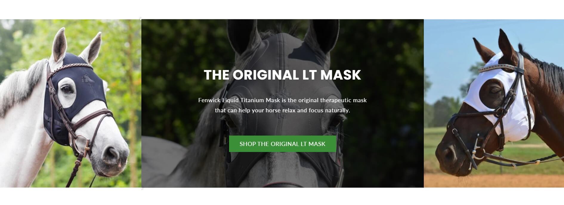 masque anti-stress cheval