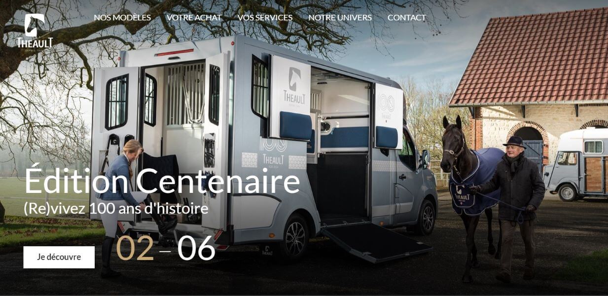 camion chevaux 2 places Theault