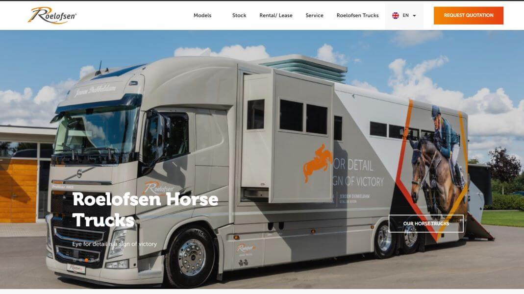 camion pour chevaux Roelofsen