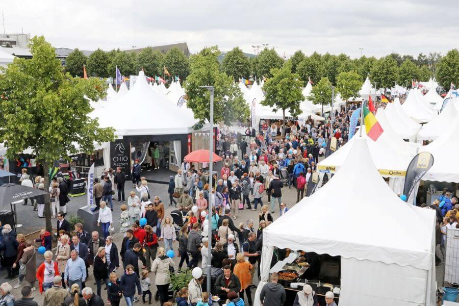 village exposants CHIO Aix la Chapelle