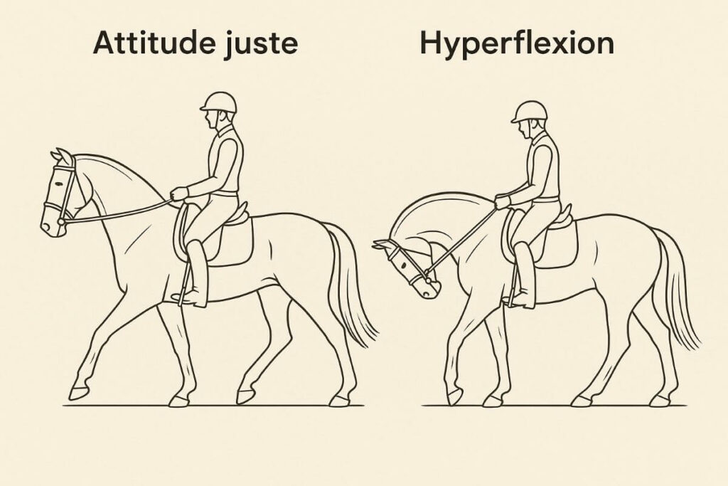 hyperflexion cheval